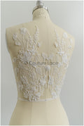 super weiche Wildblumen Spitzen Applikation für Brautkleid, BlumenSpitze Patches, bestickte Spitzen Applikation, Braut Applikation// A21-205