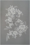 3D Blumen Spitzen Applikation, 3D Blumen Applikation, SpitzenBlume Applikation, Spitzen Applikation, 3D Brautkleid Spitzen Applikation, BrautSpitze Applikation// A21-207