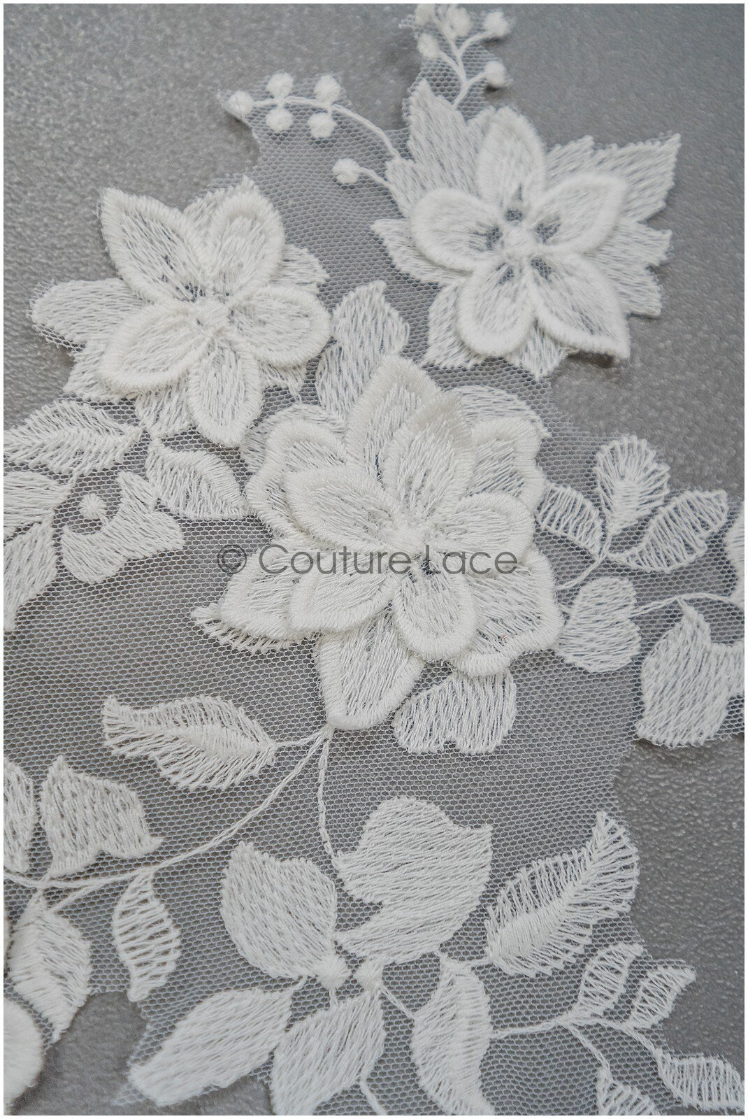 3D Blume Spitzen Applikation, 3D Blumen Applikation, Lace Blumen Applikation, Spitzen Applikation, 3D Hochzeitskleid Spitze Applikation, Braut Blumen Aufnäher// A21-209