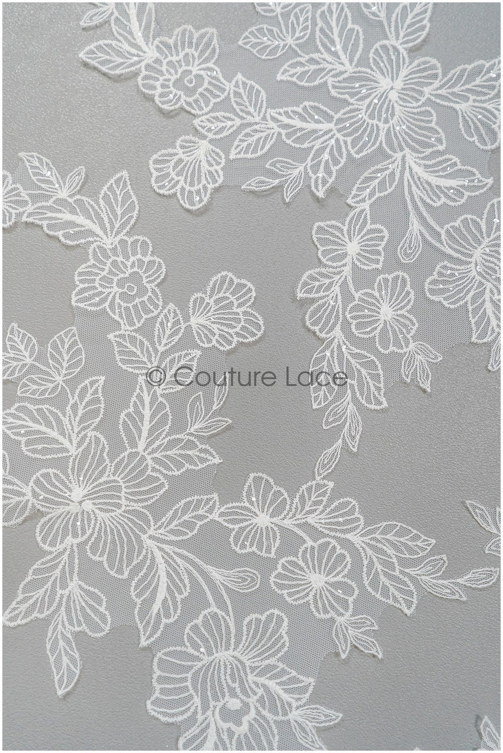 Perlen Applikationen für Brautkleid, Blumenspitzen Aufnäher, bestickte Spitzenapplikationen, kordelierte Spitzenapplikationen off-white// A21-213