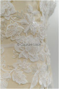 3D Blumen Spitzen Applikation, 3D Blumen Applikation, SpitzenBlume Applikation, Spitzen Applikation, 3D Brautkleid Spitzen Applikation, BrautSpitze Applikation// A21-211