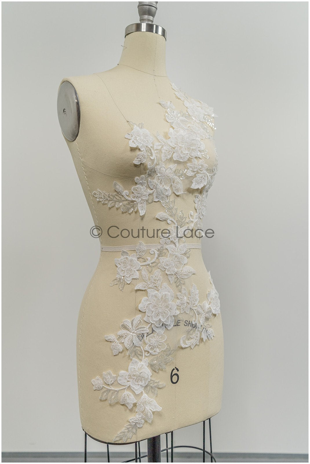3D Blumen Spitzen Applikation, 3D Blumen Applikation, SpitzenBlume Applikation, Spitzen Applikation, 3D Brautkleid Spitzen Applikation, BrautSpitze Applikation// A21-211