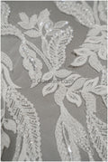 Perlen Applikationen für Brautkleid, Blumenspitzen Aufnäher, bestickte Spitzenapplikationen, kordelierte Spitzenapplikationen off-white// A21-215