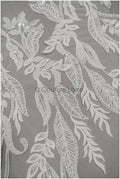 Perlen Applikationen für Brautkleid, Blumenspitzen Aufnäher, bestickte Spitzenapplikationen, kordelierte Spitzenapplikationen off-white// A21-215
