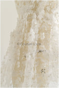 3D Blumen Brautspitzenstoff Off-White/ Braut Spitze Stoff mit Perlen/ Braut Spitzenstoff// L22-039