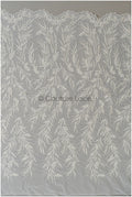 Perlen Spitzenstoff Off-White/ Brautspitze mit Perlen/ Hochzeitskleid Spitze/ Brautspitze// L22-280B