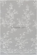 Romantischer floraler Spitzenstoff Off-White/ Brautspitze Stoff mit Blumen/ Hochzeitsspitze Stoff// L21-418