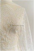 Braut Spitzenstoff Off-White/ Boho Spitzenstoff/ französische Spitze/ Brautspitze Stoff// L22-296B