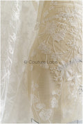 Blumen Braut Spitze Off-White/ Brautspitze/ Blumen Hochzeit Spitze/ Couture Spitze// L22-311B