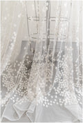 3D Blumen Spitze Stoff/ Exquisite Spitze Stoff für Hochzeitskleid/ Braut Blumenspitze/ Spitzenstoff Off-White//  L22-276B