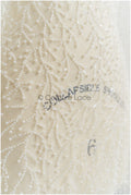 Perlen Spitzenstoff Off-White/ Couture Spitze Stoff/ Brautspitze mit Perlen/ Perlenspitze// L21-136