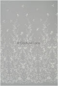 Weicher Perlen Spitzenstoff mit Blumen & Astmuster/ florale Brautspitze/ Couture Braut Spitzenstoff// L21-086B