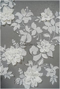 3D Blumen Spitzen Applikation, 3D Blumen Applikation, Lace Blumen Applikation, Spitzen Applikation, 3D Hochzeitskleid Spitze Applikation, Braut Blumen Aufnäher// A21-251