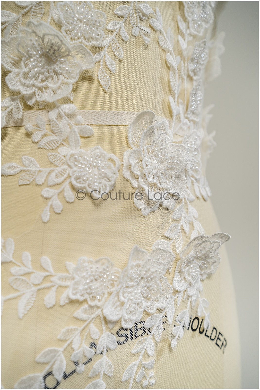 3D Blume Spitzen Applikation, 3D Blumen Applikation, Lace Blumen Applikation, Spitzen Applikation, 3D Brautkleid Spitzen Applikation, Braut Lacepatch// A21-250