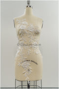 3D Blume Spitzen Applikation, 3D Blumen Applikation, Lace Blumen Applikation, Spitzen Applikation, 3D Brautkleid Spitzen Applikation, Braut Lacepatch// A21-238