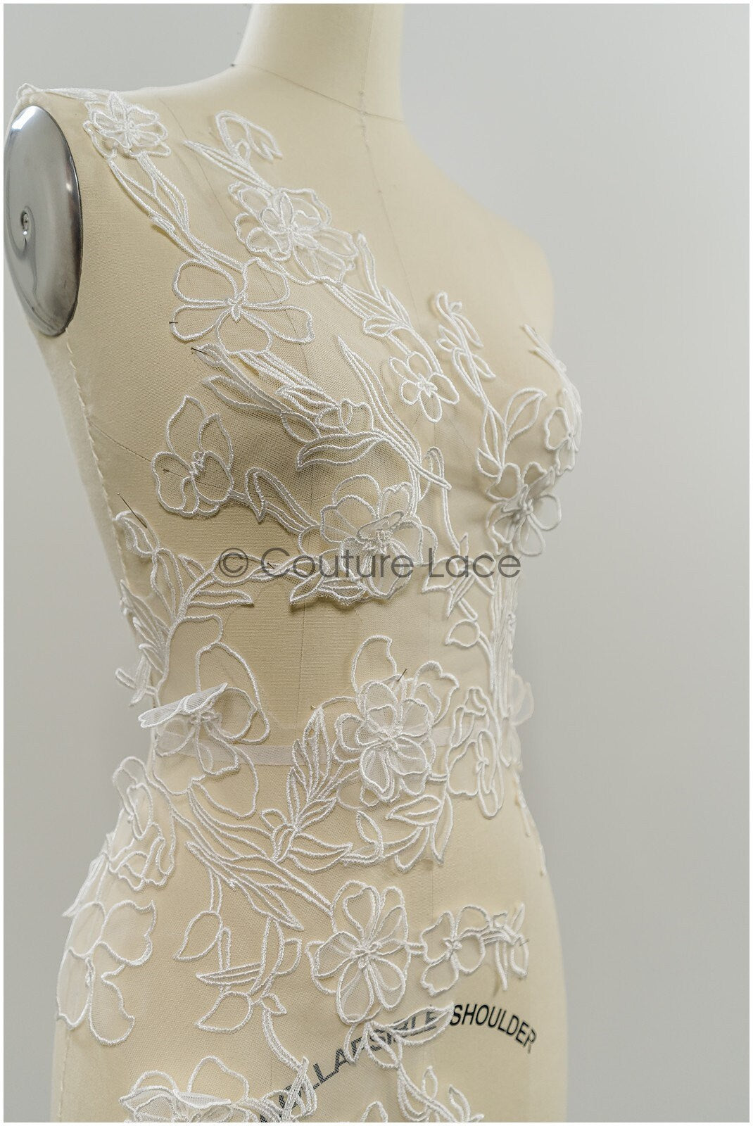 3D Blumen Spitzen Applikation, 3D Blumen Applikation, SpitzenBlume Applikation, Spitzen Applikation, 3D Brautkleid Spitzen Applikation, BrautSpitze Applikation// A21-239