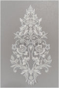 Floral lace applique for wedding dress, floral lace patch, embroidered lace applique, bridal applique// A21-229
