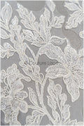 Perlen Applikation für Brautkleid, Blumenspitze Aufnäher, bestickte Spitzenapplikation, Brautapplikation// A21-223