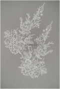 Floral lace appliques for bridal dress, floral lace patches, embroidered lace appliques, corded lace appliques off-white// A21-219