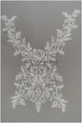 Perlen Applikation für Brautkleid, Blumenspitze Aufnäher, bestickte Spitzenapplikation, Brautapplikation// A21-197