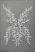 Floral lace applique for wedding dress, floral lace patch, embroidered lace applique, bridal applique// A21-202