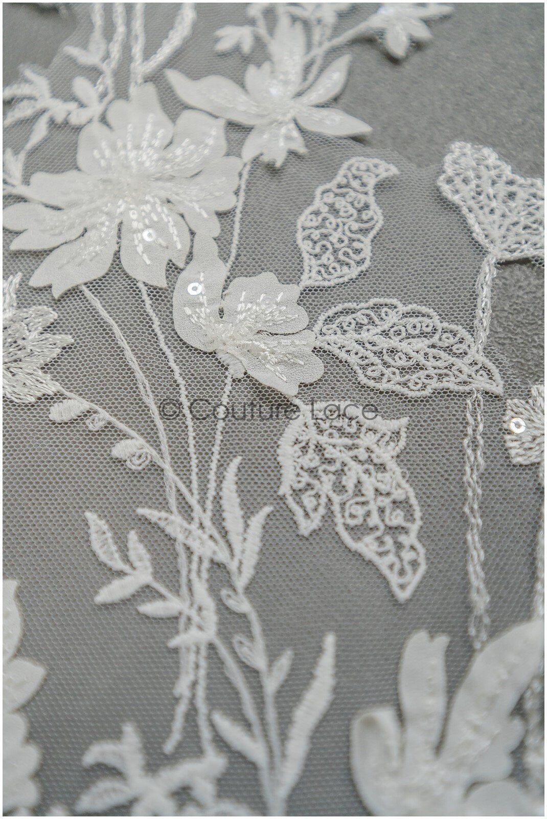 super weiche Wildblumen Spitzen Applikation für Brautkleid, BlumenSpitze Patches, bestickte Spitzen Applikation, Braut Applikation// A21-205