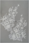 Super soft wildflower lace applique for wedding dress, floral lace patches, embroidered lace applique, bridal applique// A21-206