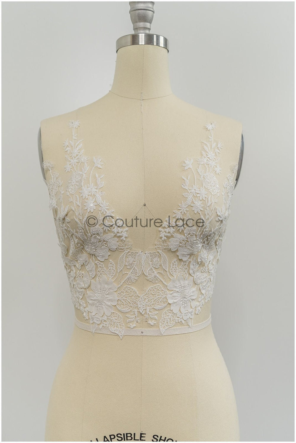 Super soft wildflower lace applique for wedding dress, floral lace patches, embroidered lace applique, bridal applique// A21-206