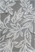 Floral lace appliques for bridal dress, floral lace patches, embroidered lace appliques, corded lace appliques off-white// A21-208