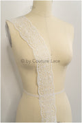 Boho crochet lace border off-white/ Guipure lace border/ Bridal lace border/ Macrame lace// T21-124