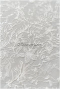 Spitzenstoff Off-White/ Braut Spitzenstoff/ romantischer Blumen Spitzenstoff mit Pailletten/ Hochzeit Spitzenstoff// L22-290