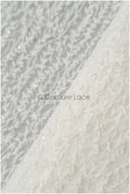 Perlen Spitzenstoff Off-White/ Brautspitze mit Perlen/ Hochzeitskleid Spitze mit Perlen & Pailletten/ Perlenspitze/ Französische Spitze// L22-301MB