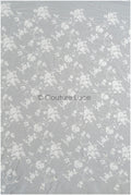 Romantischer floraler Spitzenstoff Off-White/ bestickter Braut Spitzenstoff/ Spitzenstoff mit Blumen & Pailletten// L22-304