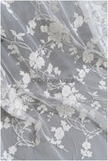 Romantischer floraler Spitzenstoff Off-White/ bestickter Braut Spitzenstoff/ Spitzenstoff mit Blumen & Pailletten// L22-304