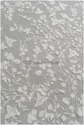 Spitzenstoff Off-White mit Perlen/ Brautspitze mit 3D-Blumen/ Brautkleid Spitz/ Perlenspitze// L22-305