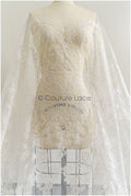Royal Braut Spitzenstoff für Hochzeitskleid/ Brautspitze Stoff Off-White/ französische Braut Spitze// L22-307B