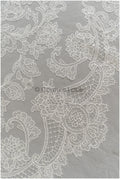 Royal Braut Spitzenstoff für Hochzeitskleid/ Brautspitze Stoff Off-White/ französische Braut Spitze// L22-307B
