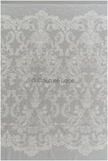 Royal Braut Spitzenstoff für Hochzeitskleid/ Brautspitze Stoff Off-White/ französische Braut Spitze// L22-307B