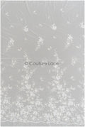 Wunderschöner 3D Blumen Spitzenstoff/ französischer Spitzenstoff Off-White/ romantischer floraler Spitzenstoff/ französische Brautspitze// L22-318B