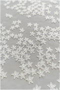 3D Blumen Spitze Stoff/ Exquisite Spitze Stoff für Hochzeitskleid/ Braut Blumenspitze/ Spitzenstoff Off-White//  L22-276B
