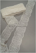 Boho crochet lace border off-white/ Guipure lace border/ Bridal lace border/ Macrame lace// T21-124