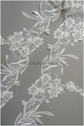 Romantic lace trim off-white/ wedding dress lace trim/ embroidered lace trim// T21-152 