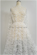 Romantischer Braut Spitzenstoff/ Off-White Spitzenstoff/ Braut Blumenspitze// L20-070