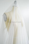 180cm wide - soft tulle fabric for bridal veils &amp; wedding dresses/ off-white tulle fabric// R-119