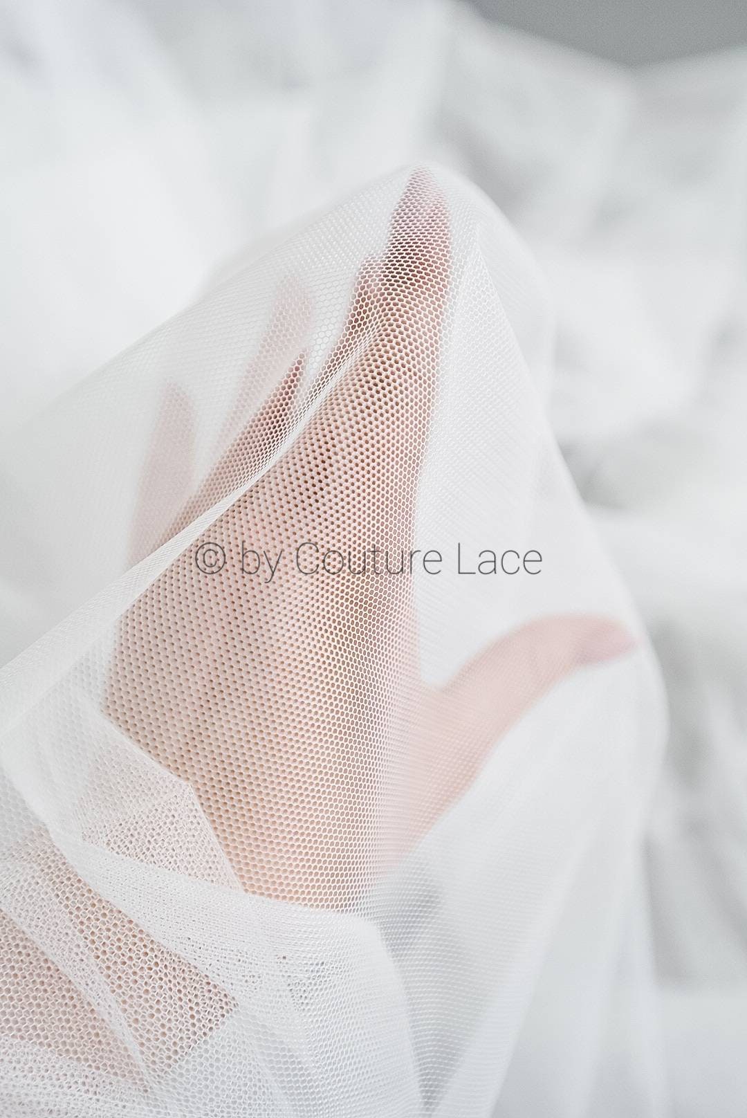 180cm wide - soft tulle fabric for bridal veils &amp; wedding dresses/ off-white tulle fabric// R-119