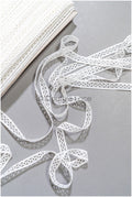 5yds Boho Lace Trim Off-White/ Lace Trim for Wedding Dresses/ Guipure Lace// T22-170