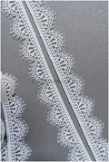 5yds Boho Lace Trim Off-White/ Geometric Lace Trim/ Bridal Guipure Lace Trim// T22-163