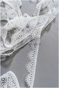 5yds Boho Lace Trim Off-White/ Geometric Lace Trim/ Bridal Guipure Lace Trim// T22-163