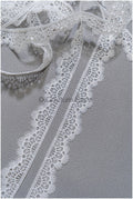 4yds Boho Crochet Lace Off-White/ Geometric Lace Trim/ Bridal Guipure Lace Trim// T22-166