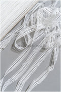 5yds Boho Crochet Lace Off-White/ Bridal Lace Trim/ Guipure Lace Trim/ Lace Veil// T22-168